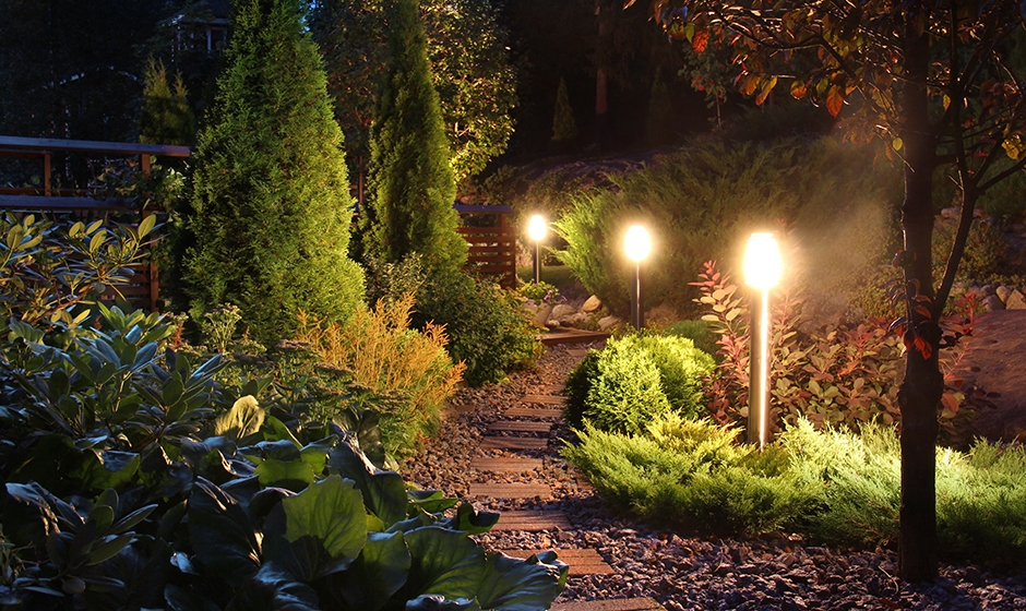 illumination de jardin par votre paysagiste